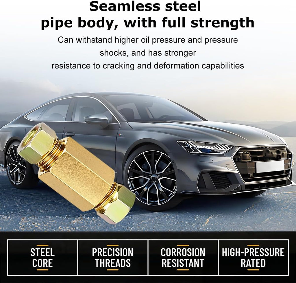12 Piece 3/16 Inch Brake Line Fitting Kit