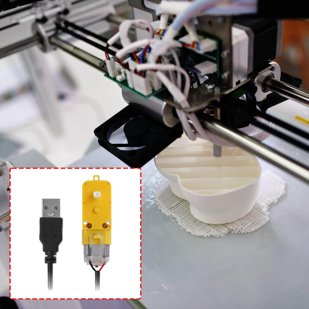 Single Shaft Gear Motor 1:220 Brushless Electric Replacement for Automation Project Printer Low Speed for Automation Project