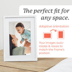 Digital Picture Frame, Load from Phone Capability, 10" White