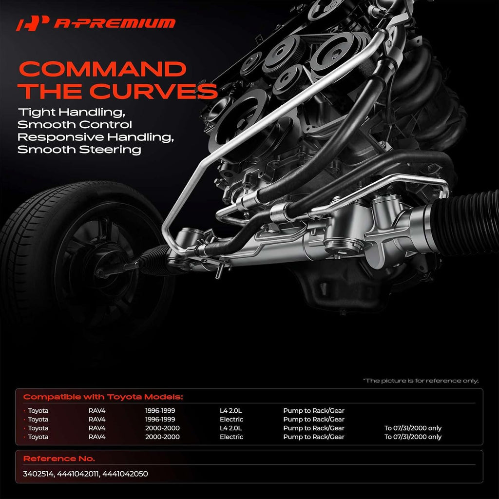 A-Premium Power Steering Pressure Hose Assembly Compatible with Toyota