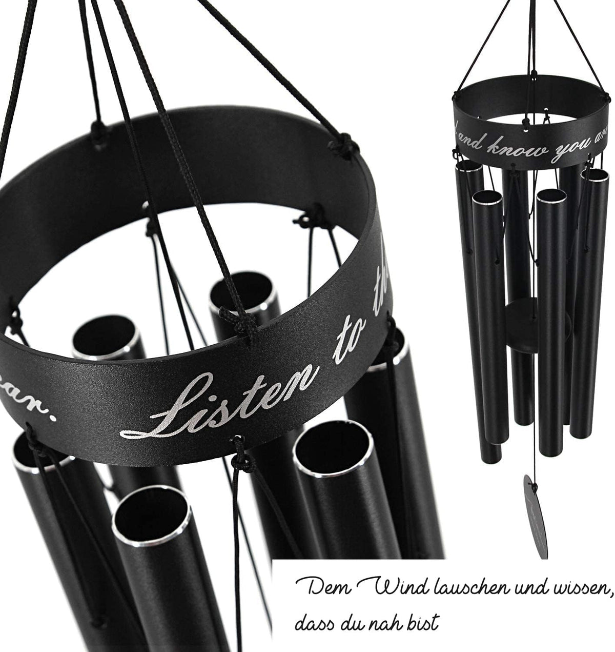 Pet Memorial Wind Chime, 30 Inches Paw Print Pet Remembrance Gift to Honor and Remember a Dog, Cat, or Other Pet