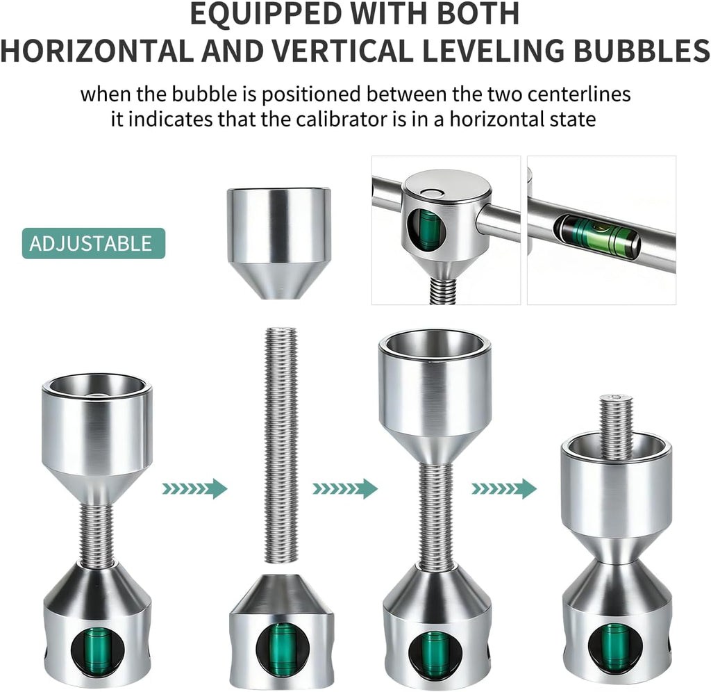 Flange Aligner for Threaded Pipe - Fits Flanges with 1/2” to 1-7/16” Diameter Holes, Pipe Flange Leveler