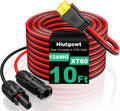 12AWG XT60 Solar Cable 10FT, XT60 Charging Cable 3 15 20 30 40 50FT, XT60 Adapter for Solar Panel to Portable Power Station Solar Generator