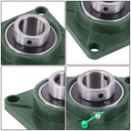 findmall UCF208-24 Pillow Block Bearing 1-1/2" 4-Bolt