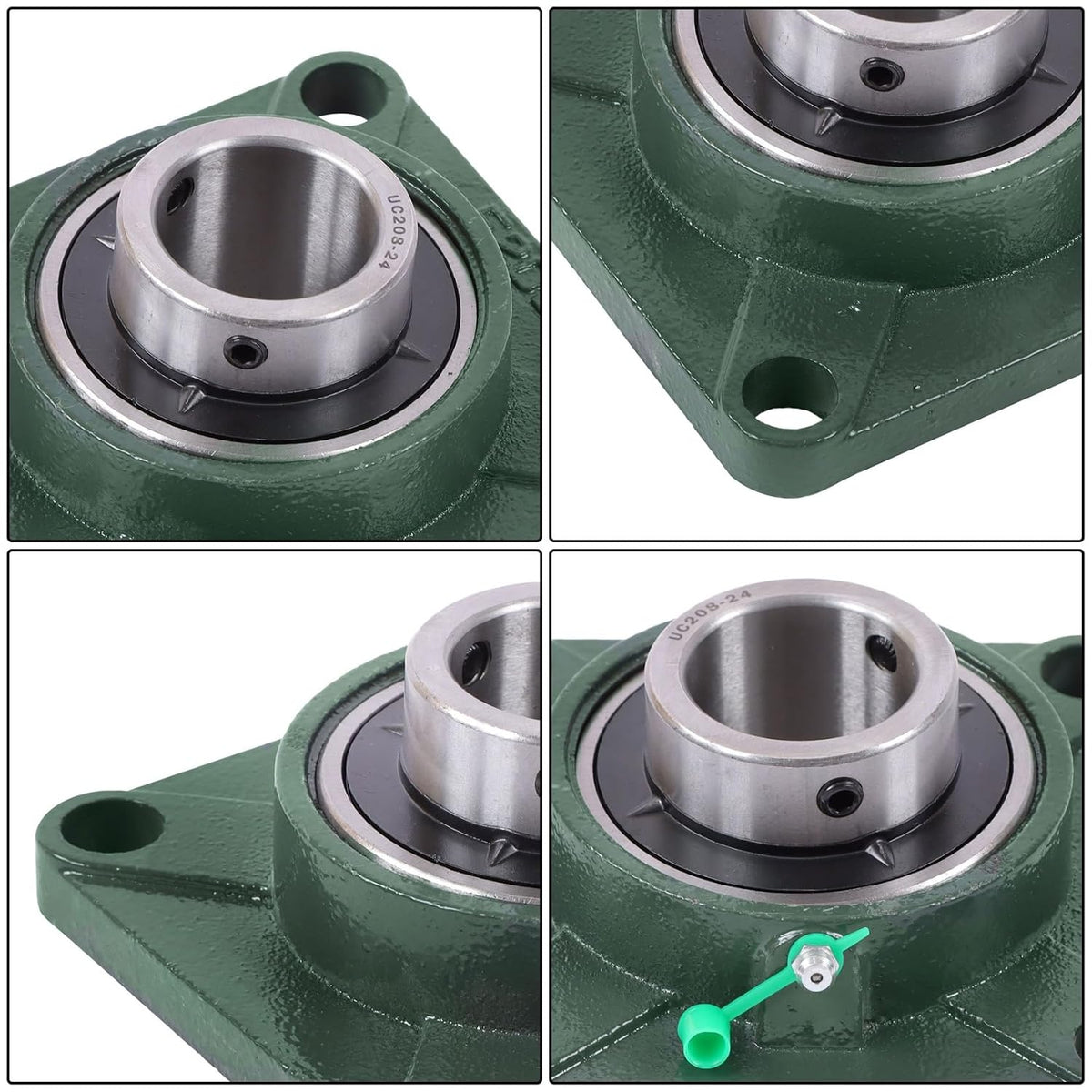 findmall UCF208-24 Pillow Block Bearing 1-1/2" 4-Bolt