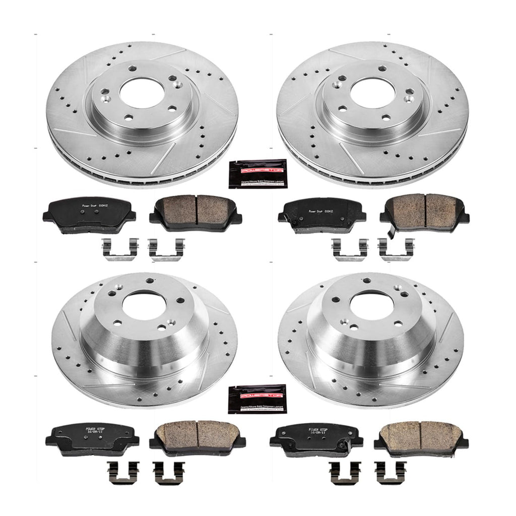 PowerStop Z23 Performance Brake Pad & Rotor Kit Front & Rear K5927