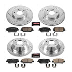 PowerStop Z23 Performance Brake Pad & Rotor Kit Front & Rear K5927