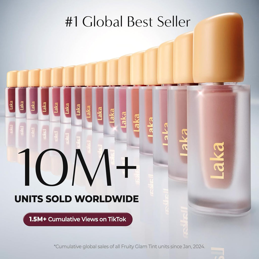 Fruity Glam Tint | Glowing Korean Lip Tint with Hydrating Lightweight Texture | Buildable Color, Non-Sticky High