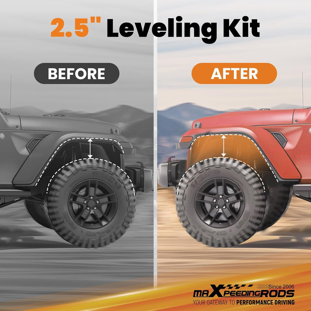 maXpeedingrods 2.5" Suspension Lift Kit for Jeep Wrangler JKU 2007-2018