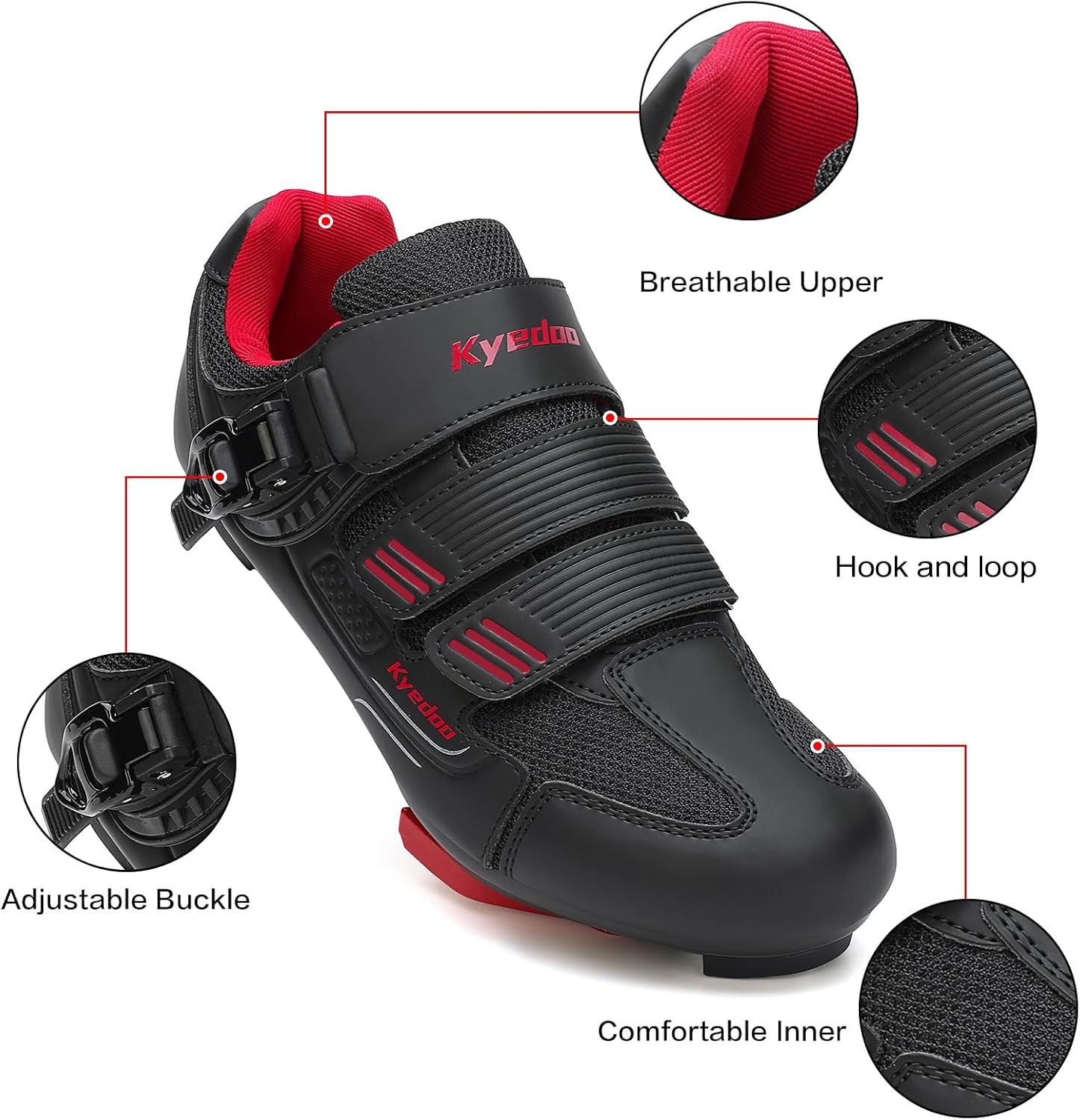Unisex Cycling Shoes Compatible with Peloton Bike Shoes | Clip in Peleton Road Bike Riding Racing Biking Shoes