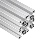 uxcell 4Pcs 100mm 3030 Aluminum Extrusion Profile, Anodized Linear Rail