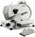 Commercial Meat Slicer 320W, 10" Blade, 1-12mm Adjustable, NSF Certified