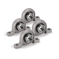 XIKE 4 Pcs KP005 Mounted Pillow Block Bearings Bore 25mm/0.98inch.