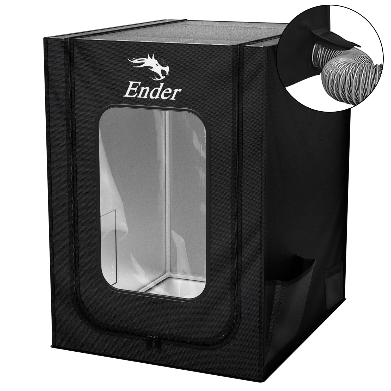 Official 3D Printer Enclosure with Fan Interface, 550 * 650 * 750mm Fireproof Dustproof Constant Temperature