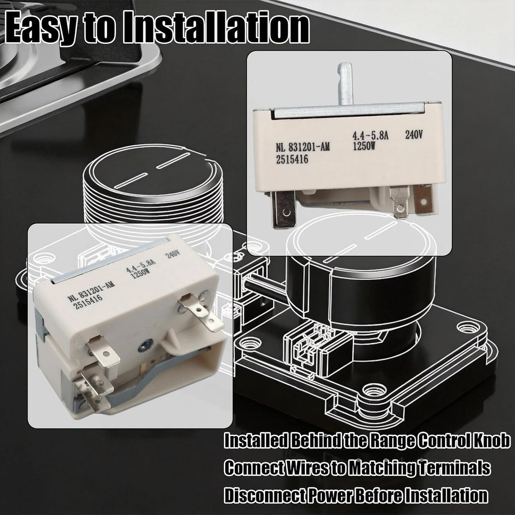 Stove Infinite Switch Fit for Whirlpool Maytag KitchenAid