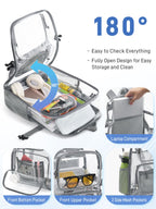 17" Clear Backpack for School, Large Clear Bookbag with Accessories