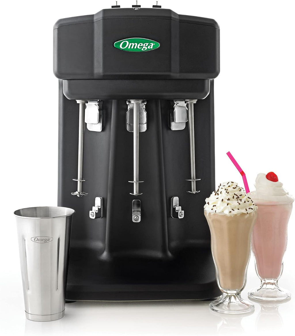 M3000 Commercial Milkshake Maker Triple Spindle, 1/3 Horsepower, Black