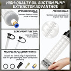 DZZ 500cc Fluid Extractor Pump,with 23.6" Flexible Hose,Two 9" Tubes