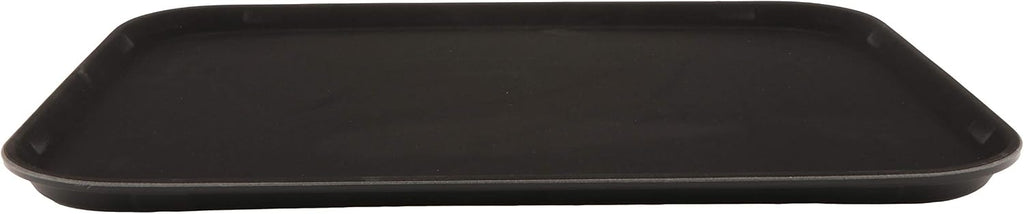 G.E.T. NS-1520-BK BPA-Free Non-Slip Plastic Rectangular Serving Tray, 15" x 20", Black