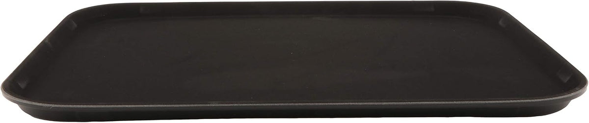 G.E.T. NS-1520-BK BPA-Free Non-Slip Plastic Rectangular Serving Tray, 15" x 20", Black