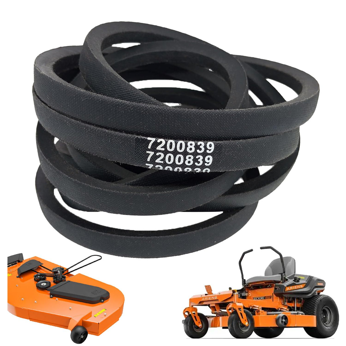7200839 Deck Belt 1/2x143.6 inches fits for 915254 Ariens Edge 52" Zero-Turn Mower