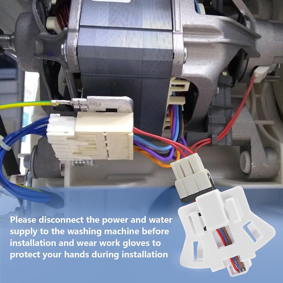 WH03X32158 WH12X26330 Washer Speed Sensor/Rotor Position Sensor Replacement for GE Hotpoint Washer Replace WH12X25294 PS16619248 AP7020336 GTW335ASN1WW GTW465ASN9WW GTW465ASN1WW HTW240ASK6WS Parts