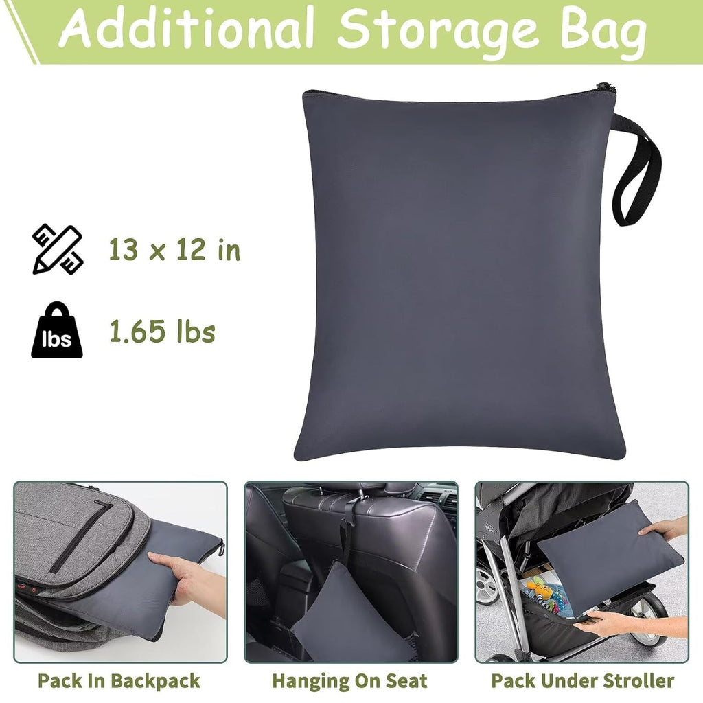 Infant Car Seat Travel Bag - Fits Infant Car Seats with Anti-Rebound Bar Base, Car Seat Airplane Bag for