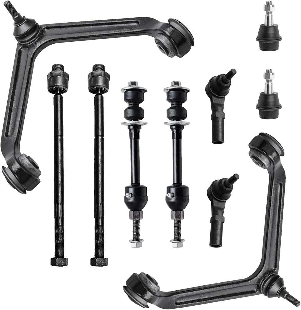 10PCS Front Suspension Control Arm Kit for 2002–2005 Dodge Ram 1500 2WD