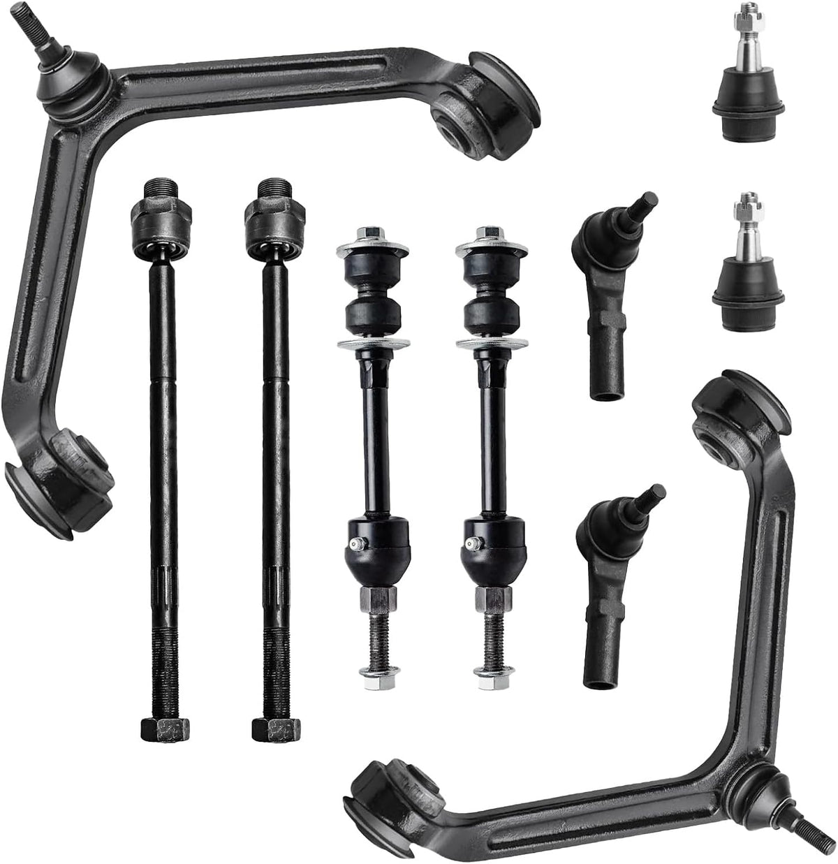 10PCS Front Suspension Control Arm Kit for 2002–2005 Dodge Ram 1500 2WD
