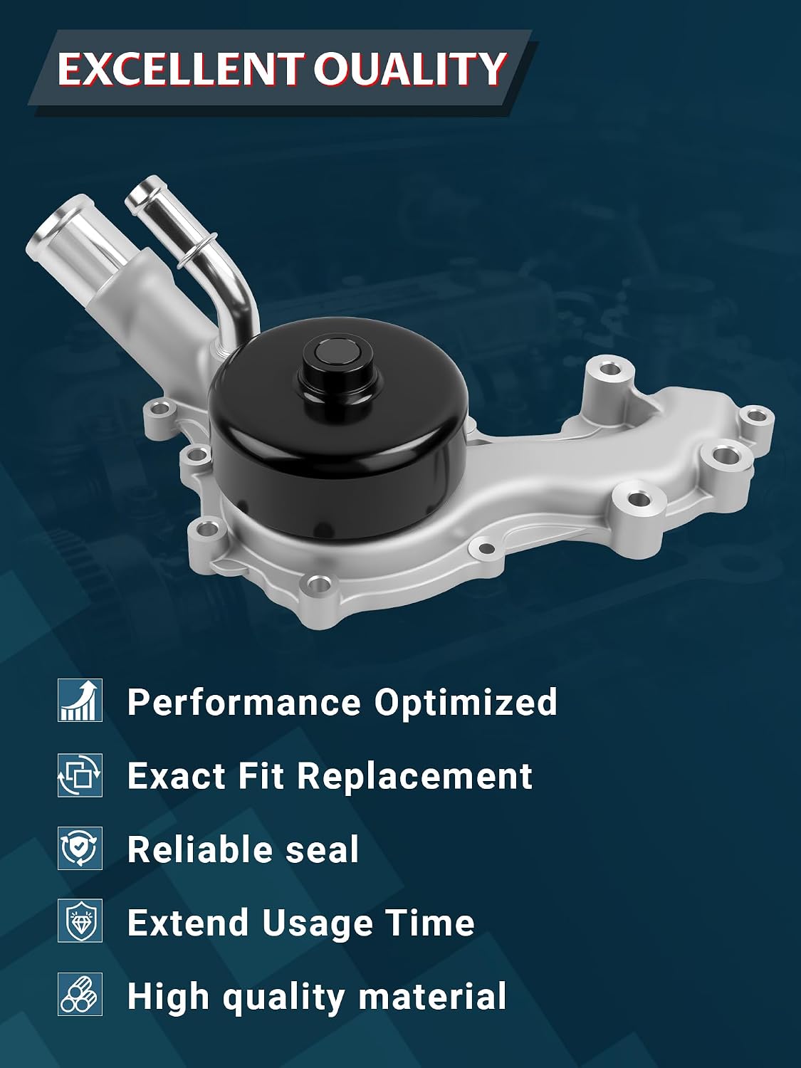 AW6169 Water Pump Fit for 2011-2019 Avenger Challenger Charger Durango