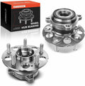 A-Premium 2 x Rear Wheel Bearing and Hub Assembly with 5-Lug