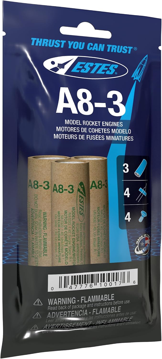 010017 A8-3 Model Rocket Engines