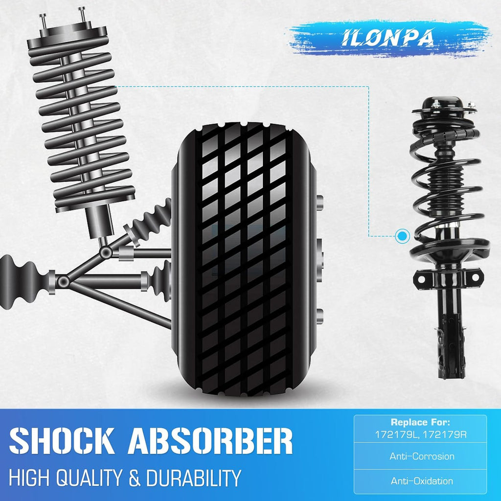 Front Struts Shocks for 2005-2010 Chevrolet Cobalt / 2006-2011 Chevy HHR