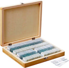 PS100B Prepared Microscope Slide Set for Basic Biological Science | 100pc Prepared Slides Professionally Stained &