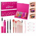 40-Color Eyeshadow Palette Eye Makeup Set (Red) | 40 Color Shade Palette All-in-One Kit Begineer Friendly Full Eye
