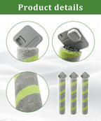 3Pack Roller Mop Replacement for iRobot Roomba Max 705 Combo / 700