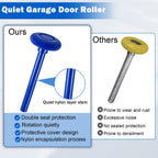 EXERAUO 20 Pack Blue 2" Nylon Garage Door Rollers 4" Nylon Stem