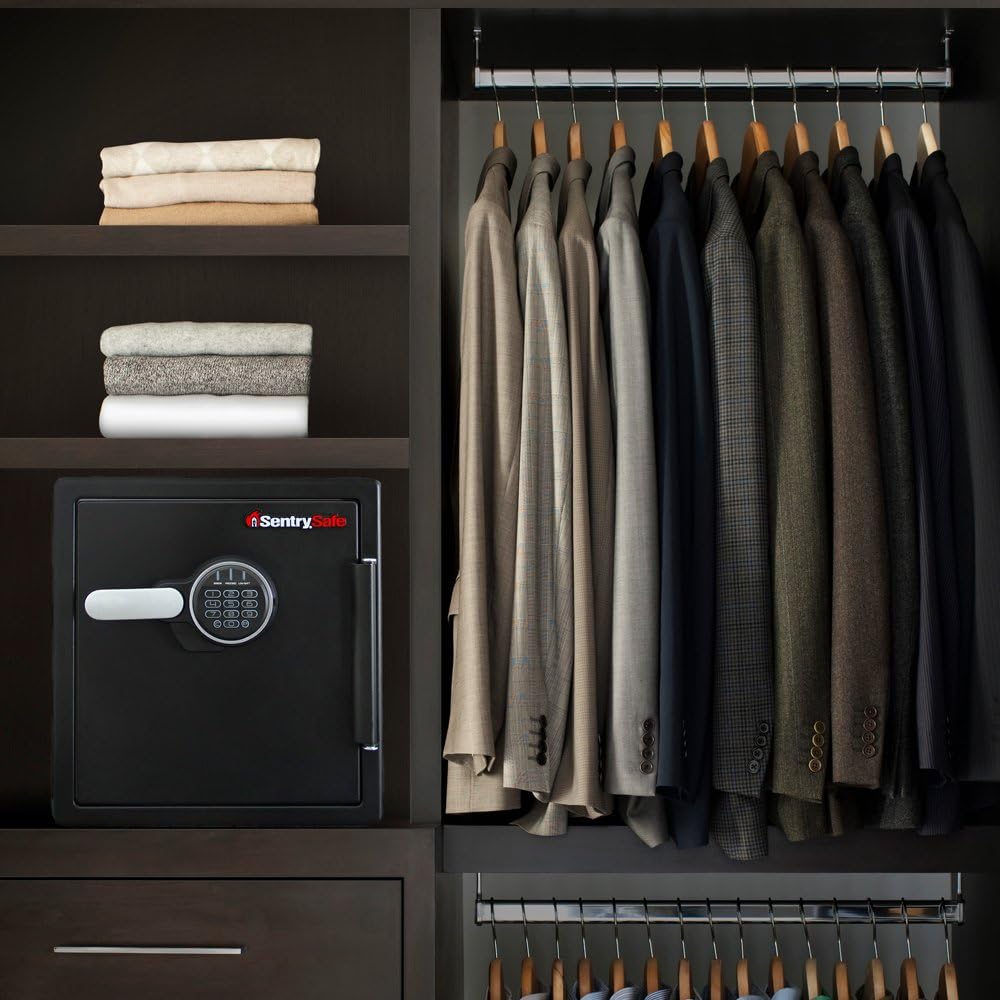 Fireproof and Waterproof Steel Home Safe with Digital Keypad Lock & Shelf Insert for SFW082 and SFW123 Fireproof and