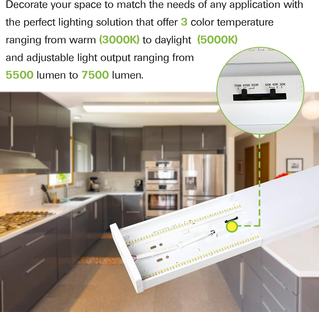 hykolity 4 Pack 4FT LED Wraparound Light 10 Pack 4FT LED T8 Hybrid Type A+B Light Tube