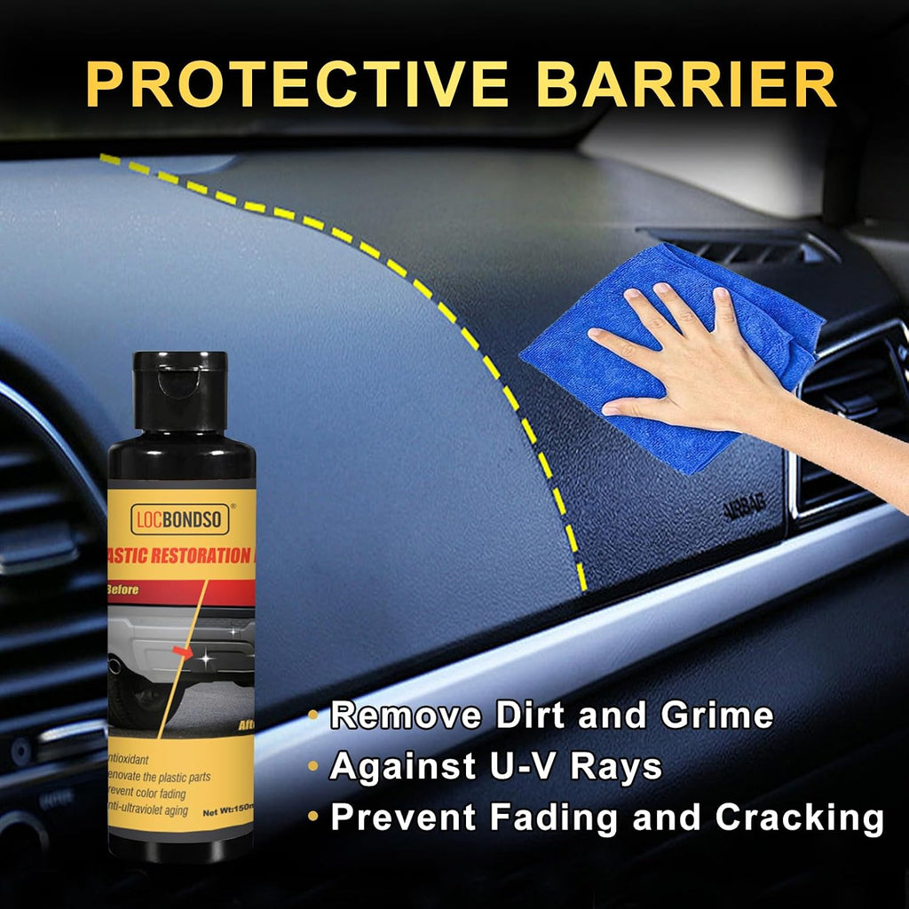 Plastic Restorer for Cars, Black Trim Restorer, 150ml /5 fl oz | Back to Black Plastic Restorer for Car Interior