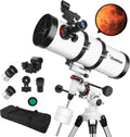 150EQ Professional Astronomy Telescope for Adults High Powered | Portable Manual Equatorial Reflector Telescope for