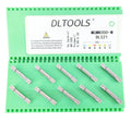 DLTOOLS Industrial MGMN300 PVD Coated(Black&Grey) CNC Grooving Carbide Inserts Cutting Tools for Steel,10pcs