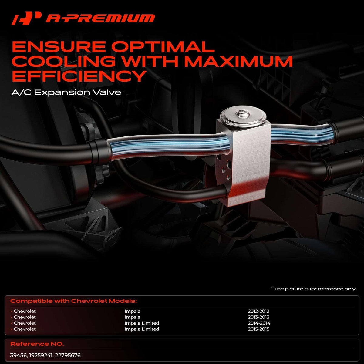 A-Premium AC Expansion Valve Compatible with Chevrolet