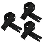 3 Pack 24 Inch Separating Zippers, Black