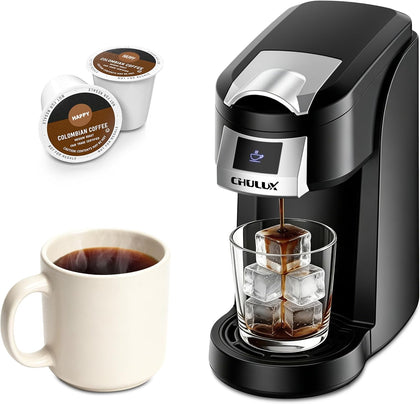 Lite Single Serve Coffee Maker for K Cup Capsule with One Touch Brew | Boiler Fast Heating System, Unique Split-Flow