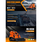 23 HP Compact Double Cooling Mini Skid Steer Loader DS-SS70