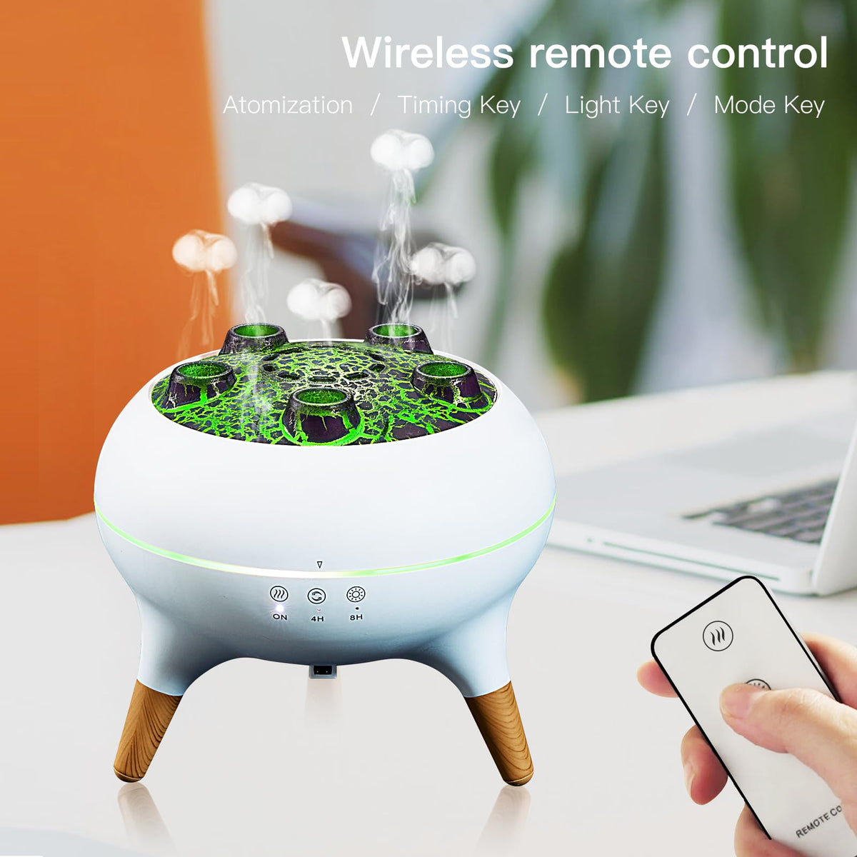 Essential Oil Diffuser 250ML,Jellyfish Diffuser Air Humidifiers Sound Pickup Ultrasonic Aromatherapy Diffuser Remote