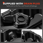 A-Premium Lower Engine Oil Pan Sump with Drain Plug