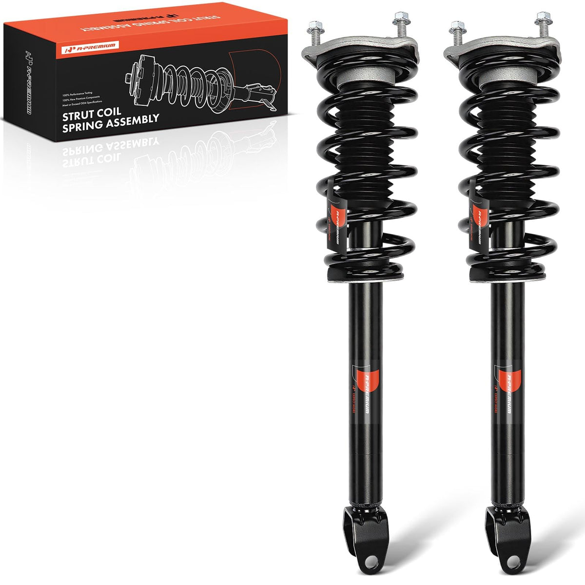 A-Premium Front Struts with Coil Spring Compatible with Mercedes-Benz
