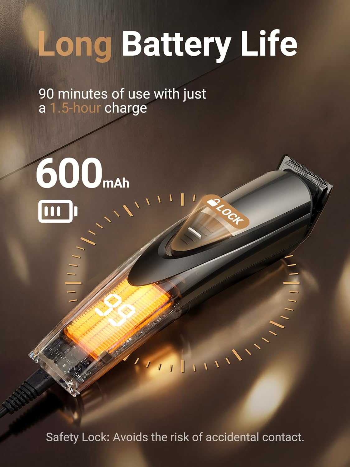 Beard Trimmer for Men: Professional Barber Hair Clippers - 12-in-1 Cordless Grooming Kit - Waterproof Electric Razor